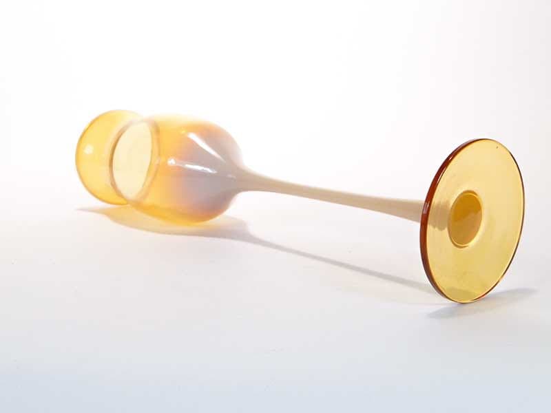 Kielich artystyczny, multicolor, szkło sodowe, proj. Z. Horbowy, Polska, lata 70. - 227554