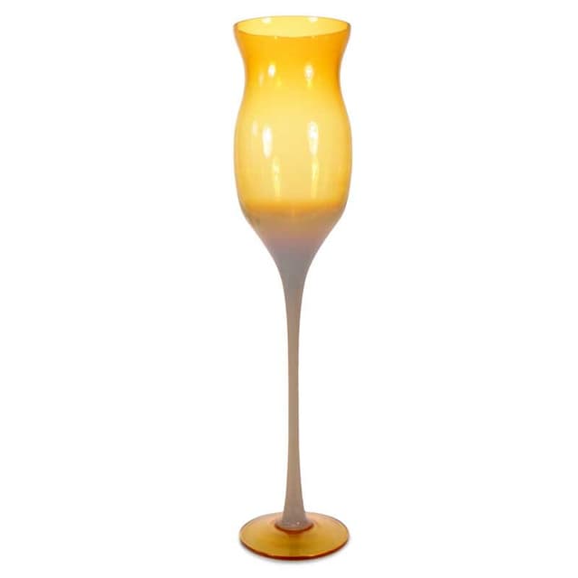 Kielich artystyczny, multicolor, szkło sodowe, proj. Z. Horbowy, Polska, lata 70. - WYMIARY