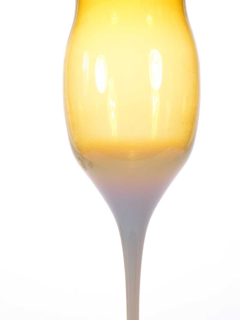 Kielich artystyczny, multicolor, szkło sodowe, proj. Z. Horbowy, Polska, lata 70. - 227552