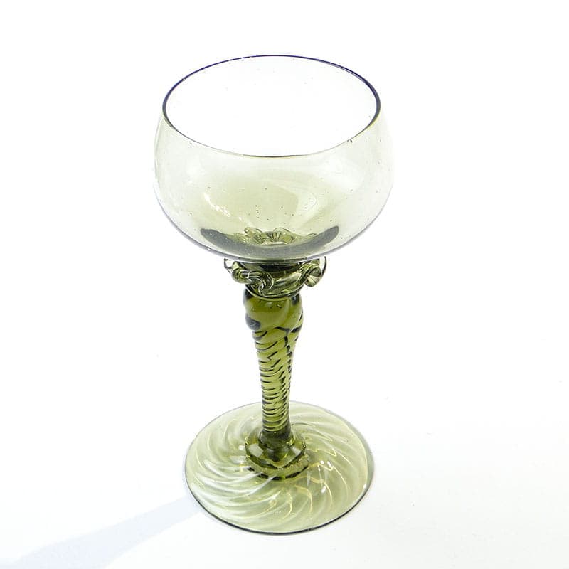 Kielich do wina Remer, szkło zielone, Theresienthal, Niemcy, XIX w. - 227583