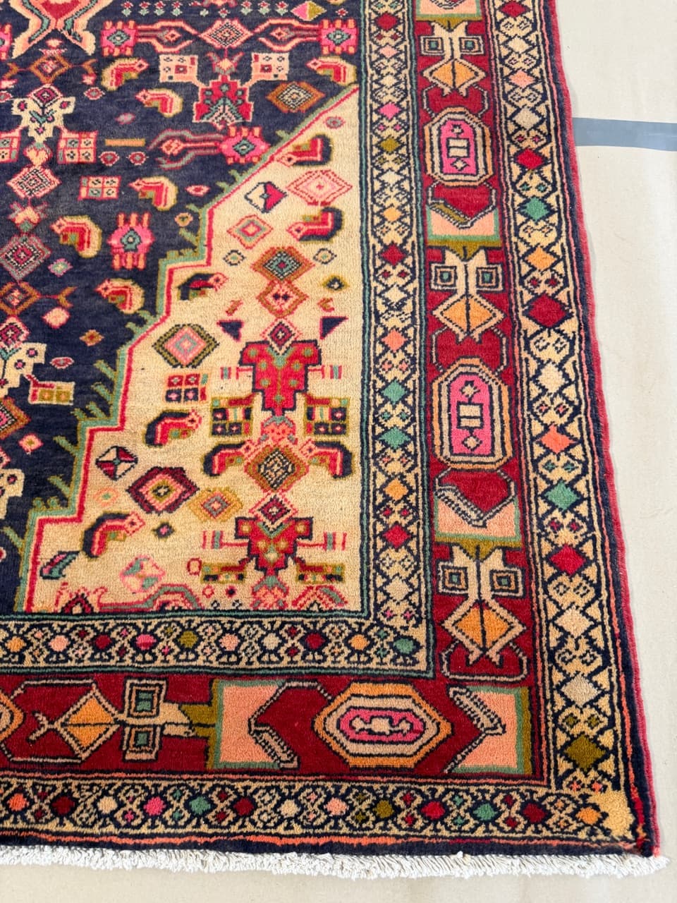 Rug Hamadan 300x145 cm, multicolor wool, Iran - 227613
