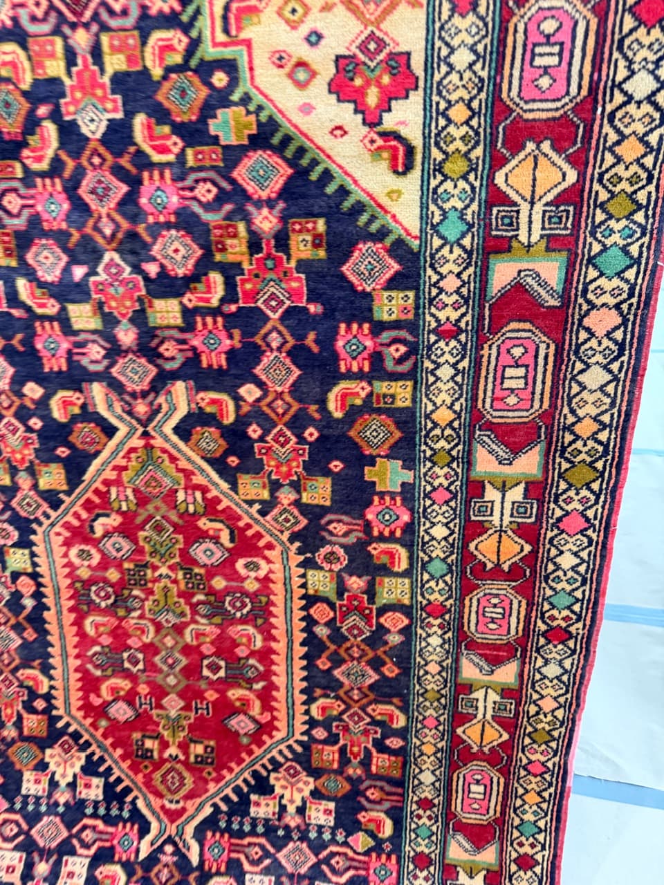 Rug Hamadan 300x145 cm, multicolor wool, Iran - 227624
