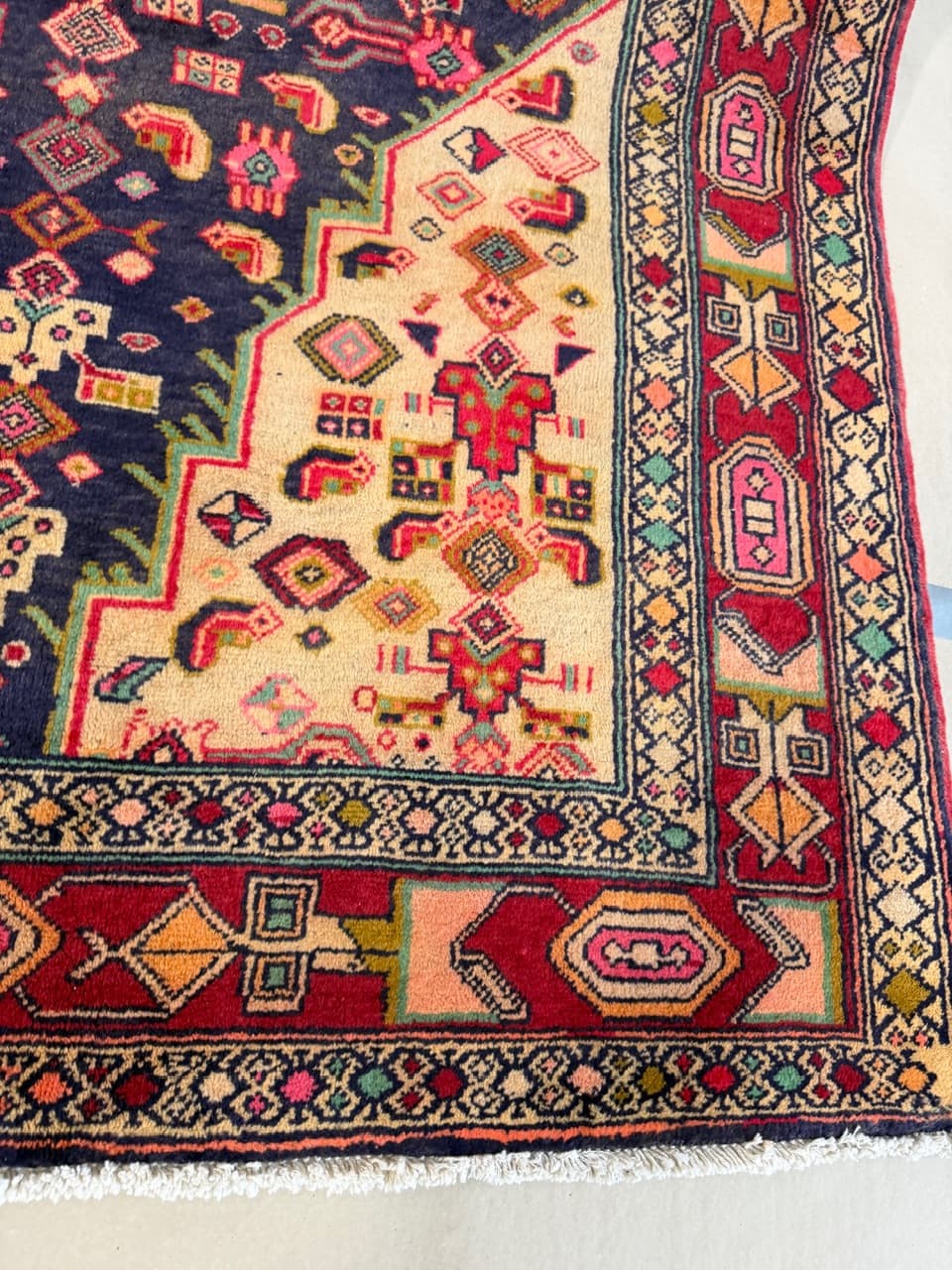 Rug Hamadan 300x145 cm, multicolor wool, Iran - 227617