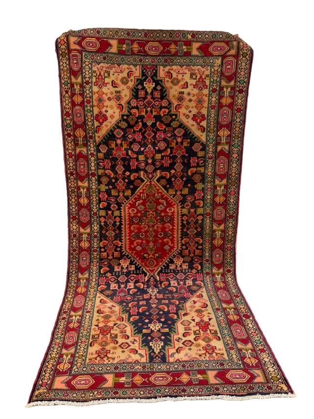 Rug Hamadan 300x145 cm, multicolor wool, Iran - DIMENSION