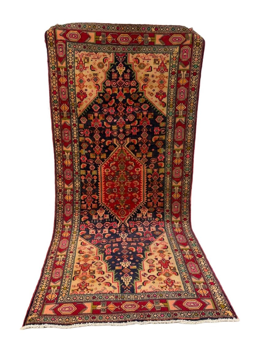 Dywan Hamadan 300x145 cm, multikolor, wełna, Iran