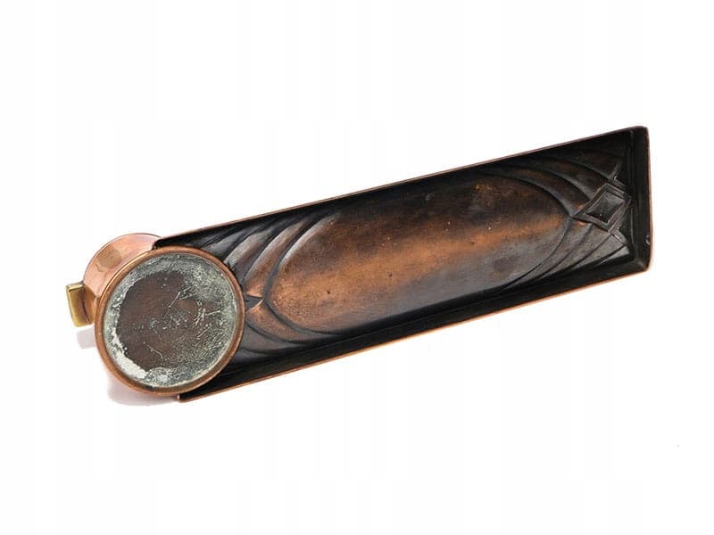 Kałamarz secesyjny, miedź brązowy, WMF, Niemcy, XIX w. - 227636