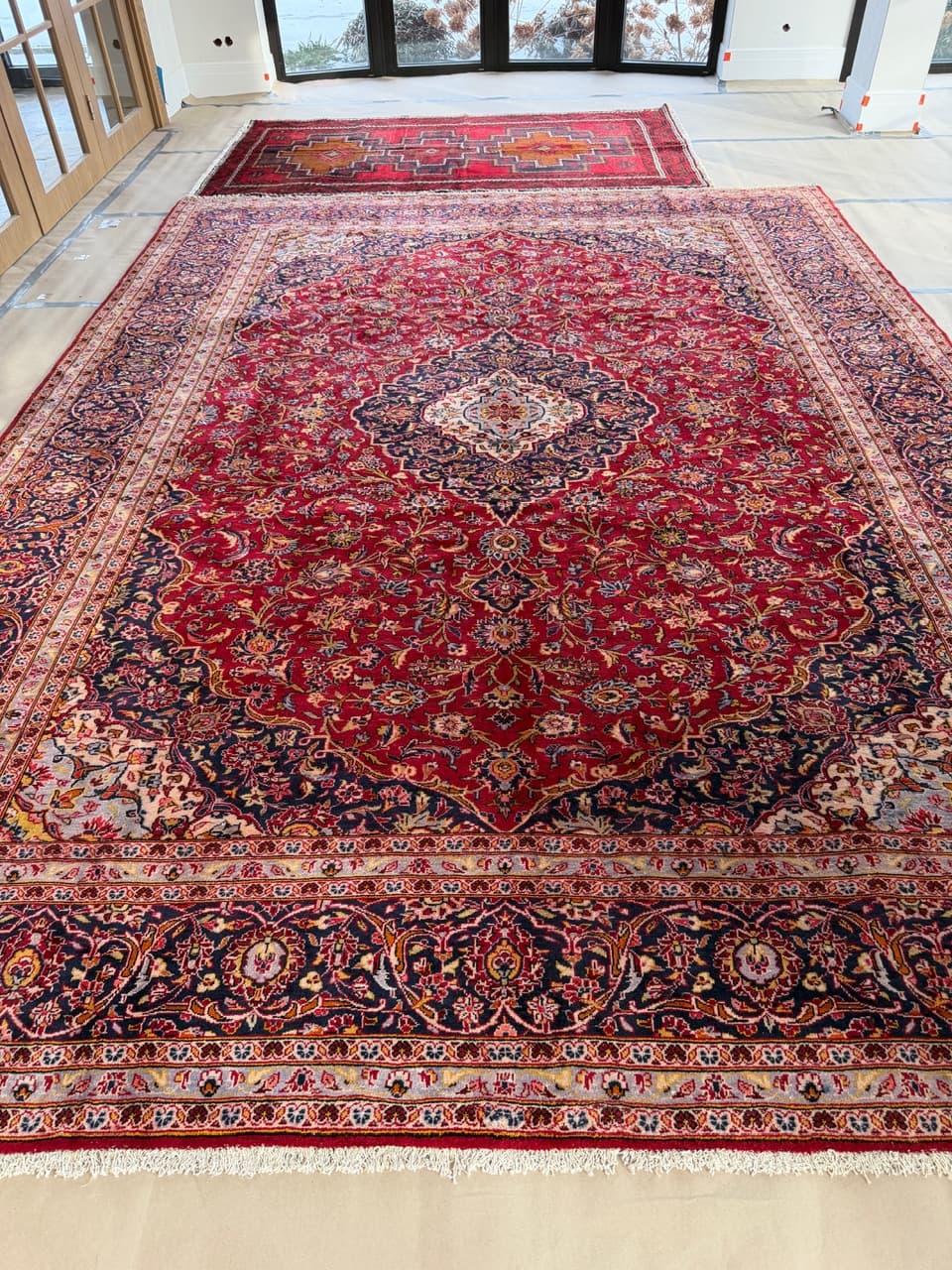 Rug Keshan 415x305 cm, red wool, Iran - 227637