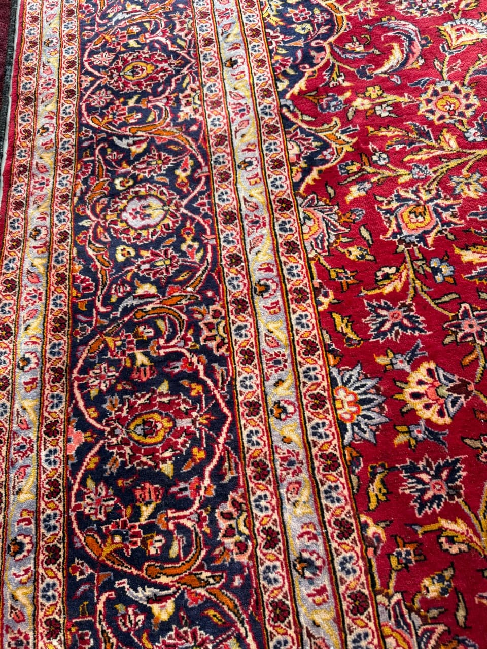 Rug Keshan 415x305 cm, red wool, Iran - 227650