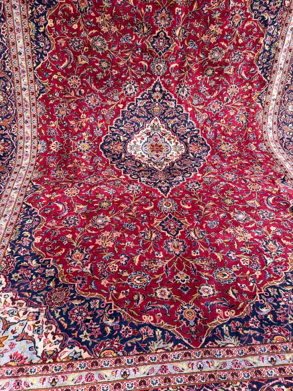 Rug Keshan 415x305 cm, red wool, Iran - 227651
