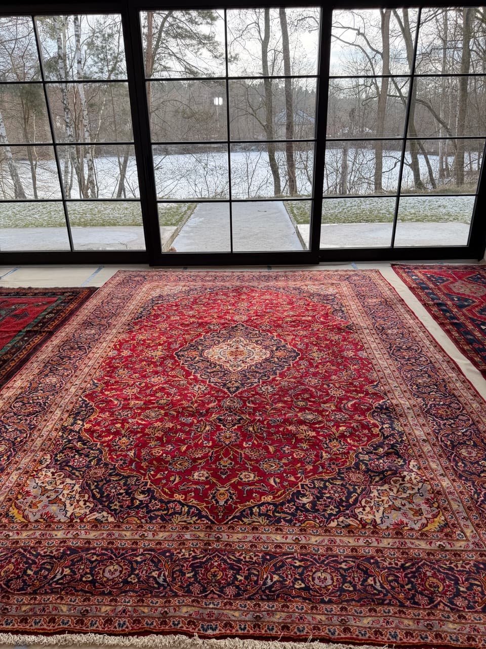 Rug Keshan 415x305 cm, red wool, Iran - 227645