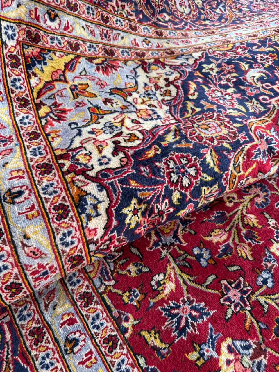 Rug Keshan 415x305 cm, red wool, Iran - 227643