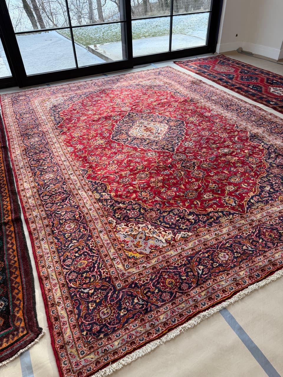 Rug Keshan 415x305 cm, red wool, Iran - 227647