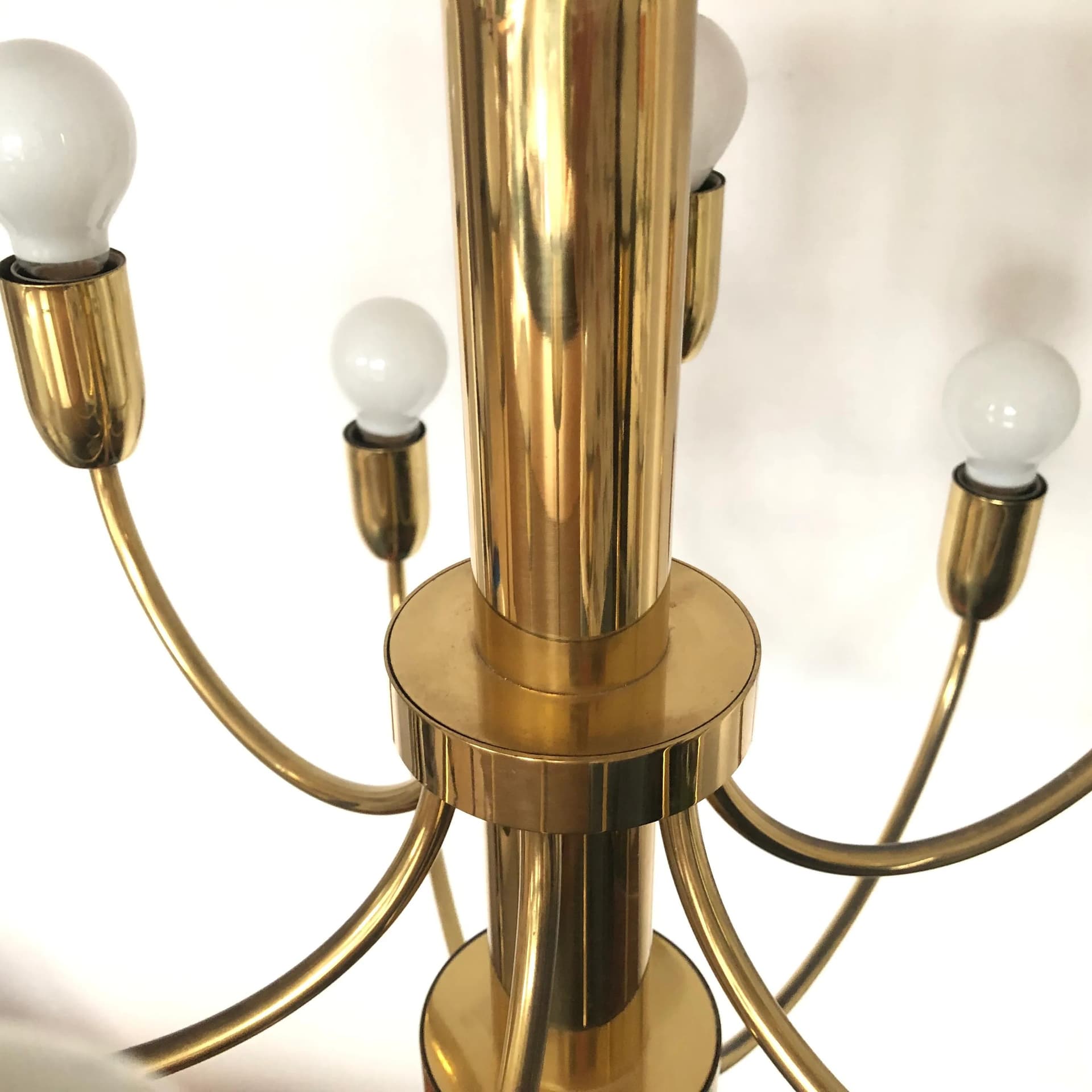 Lampa sufitowa, złoty mosiądz, Star Leuchten Köln, Niemcy, lata 70. - 16720