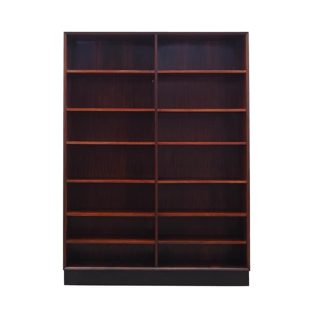 Bookcase, brown rosewood, Hundevad&Co., Denmark, 1970s. - DIMENSION