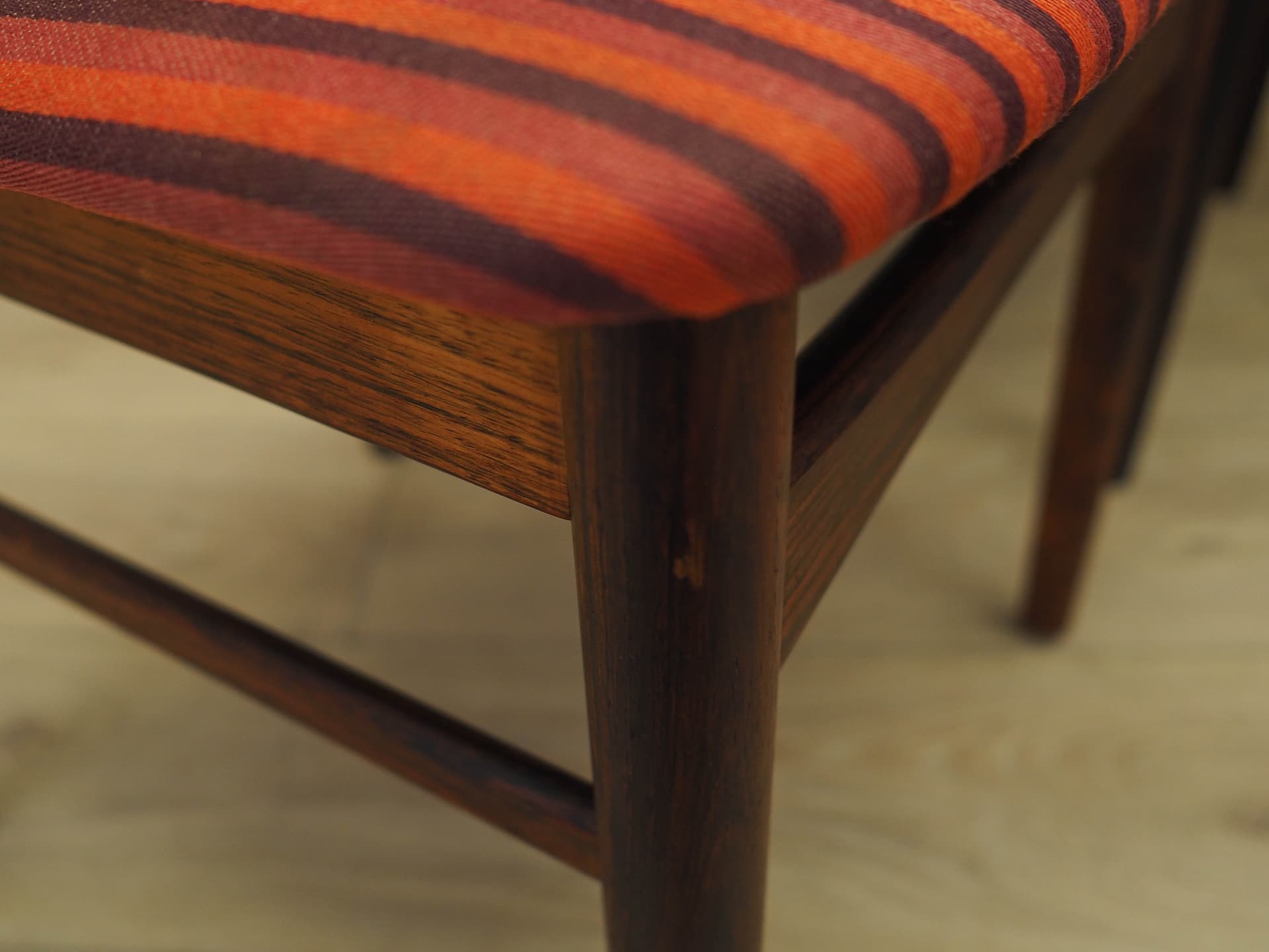 Set of six chairs, multicolor rosewood, Skovby Møbelfabrik, Denmark, 1970s. - 227924