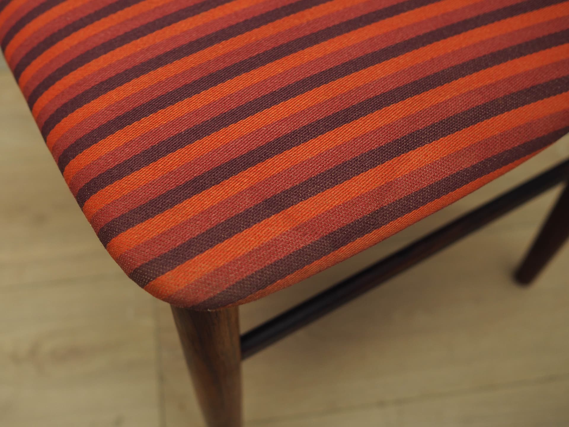 Set of six chairs, multicolor rosewood, Skovby Møbelfabrik, Denmark, 1970s. - 227928
