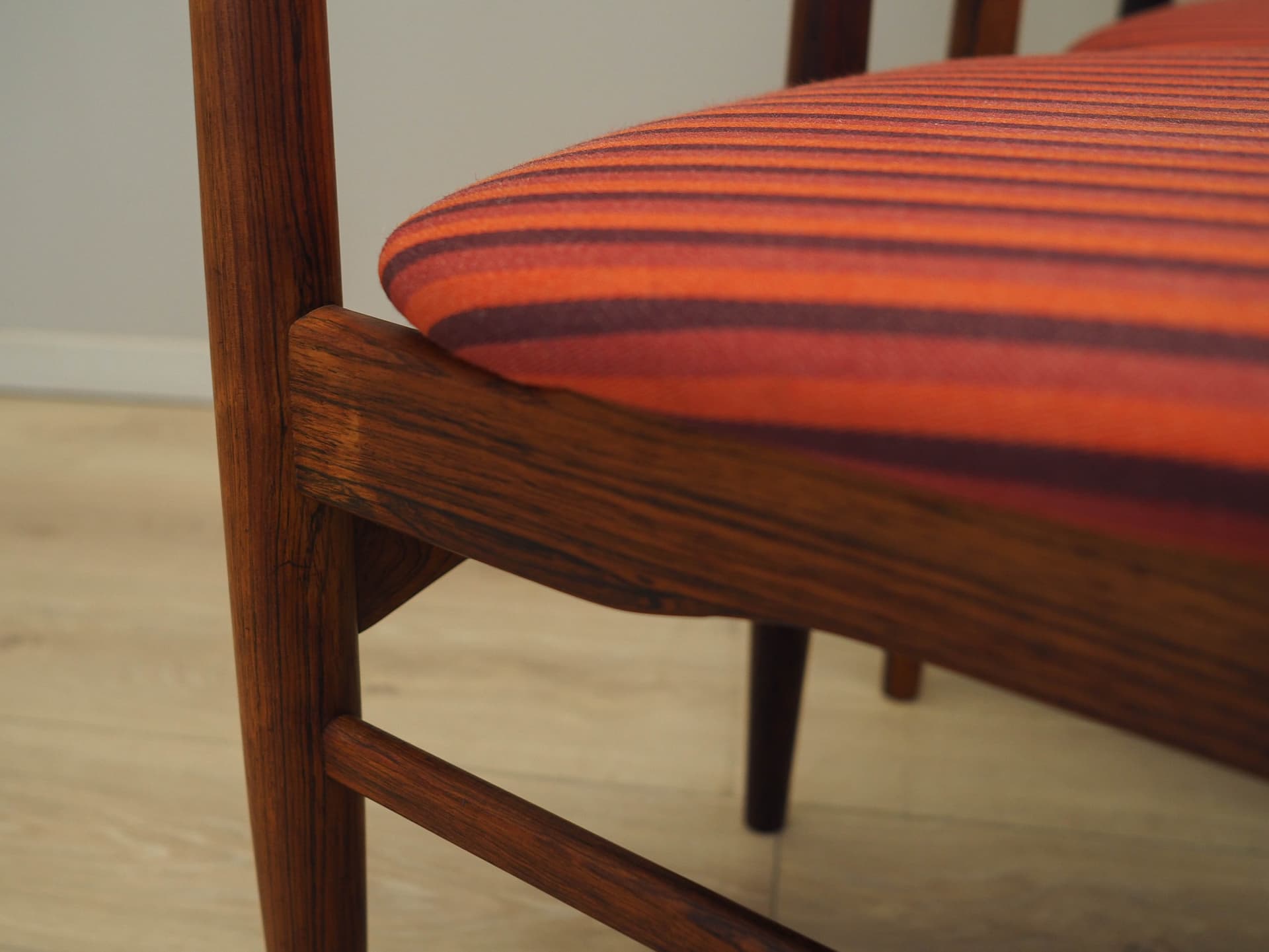 Set of six chairs, multicolor rosewood, Skovby Møbelfabrik, Denmark, 1970s. - 227922