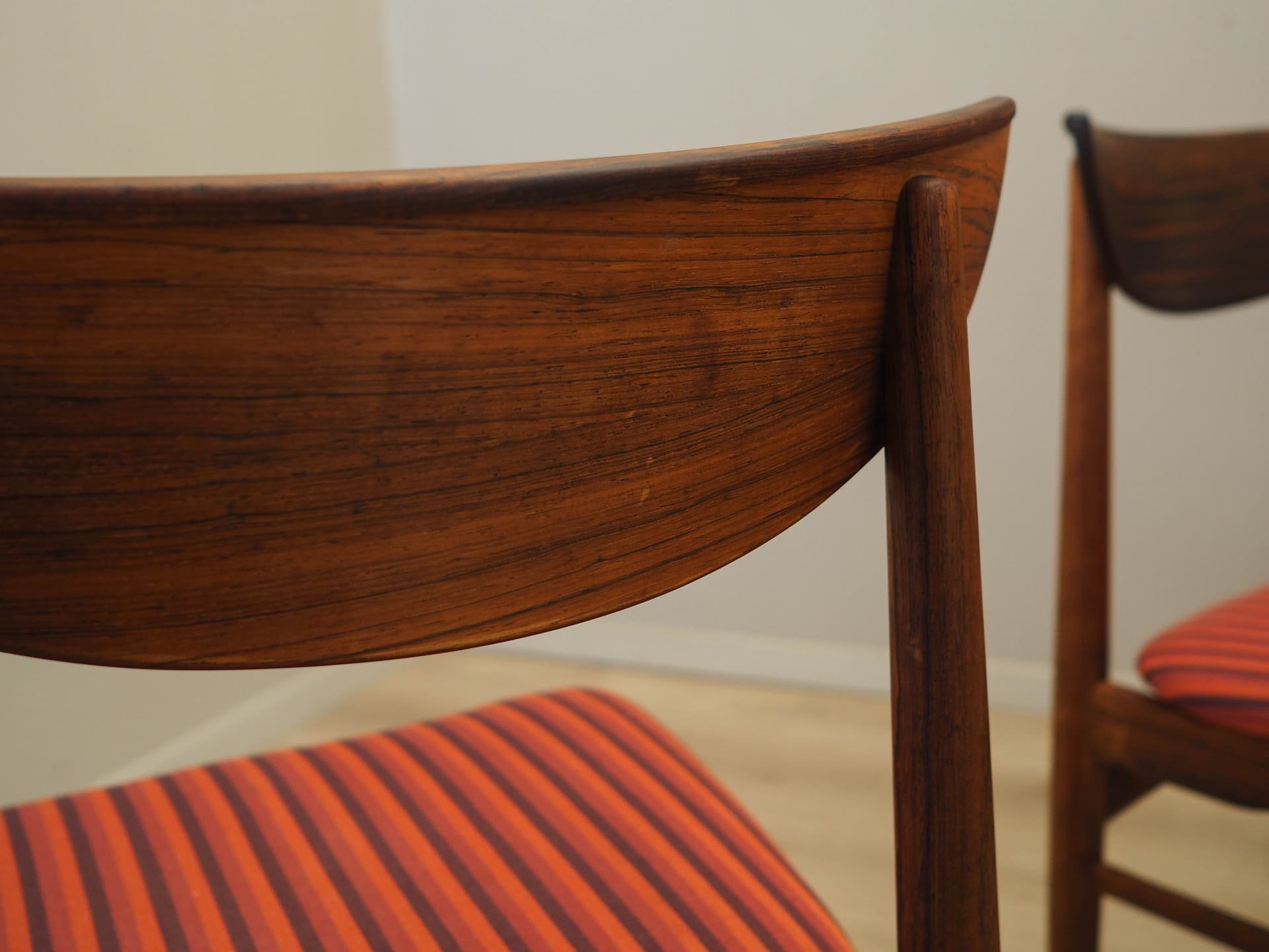 Set of six chairs, multicolor rosewood, Skovby Møbelfabrik, Denmark, 1970s. - 227920