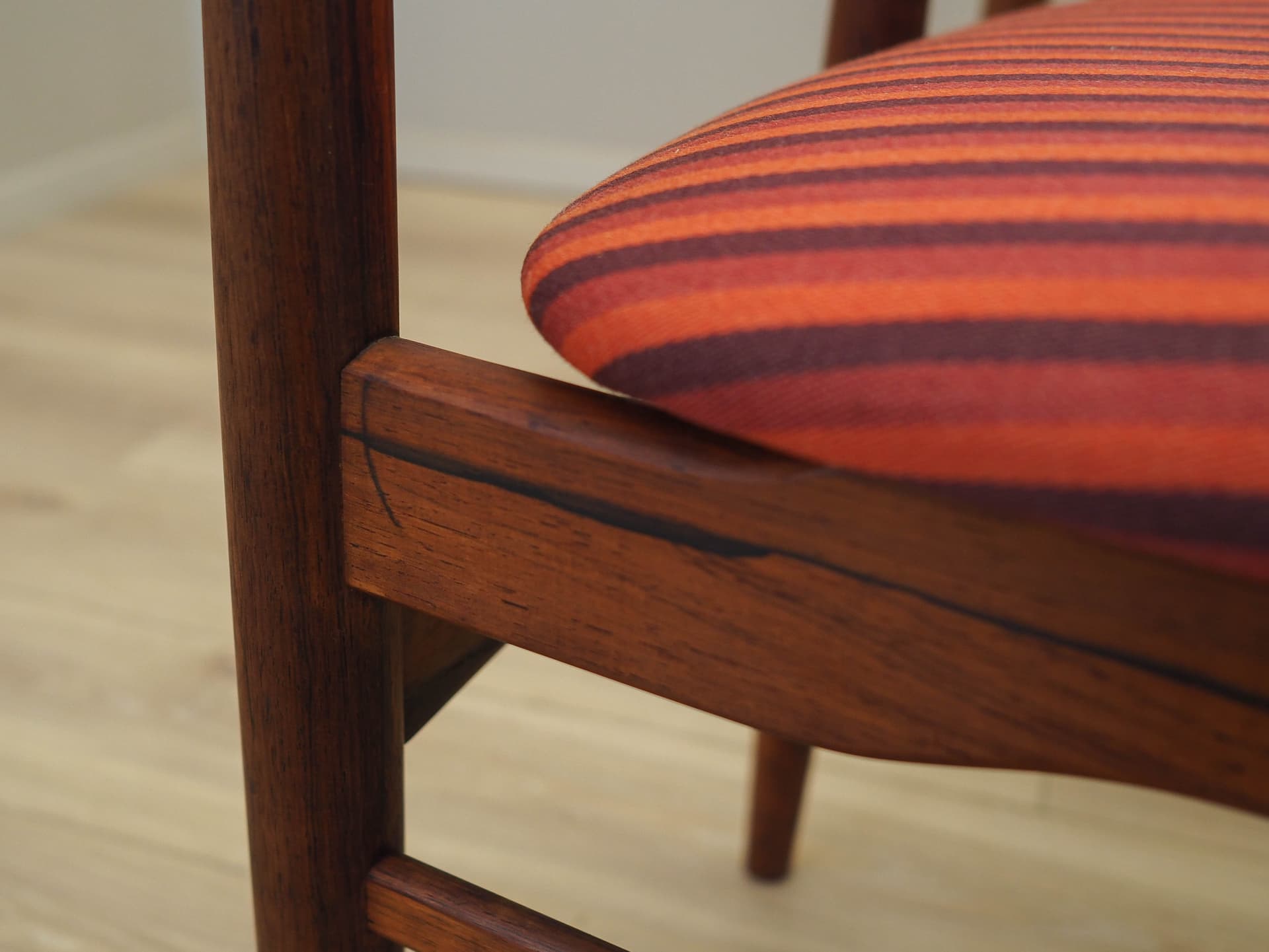 Set of six chairs, multicolor rosewood, Skovby Møbelfabrik, Denmark, 1970s. - 227919