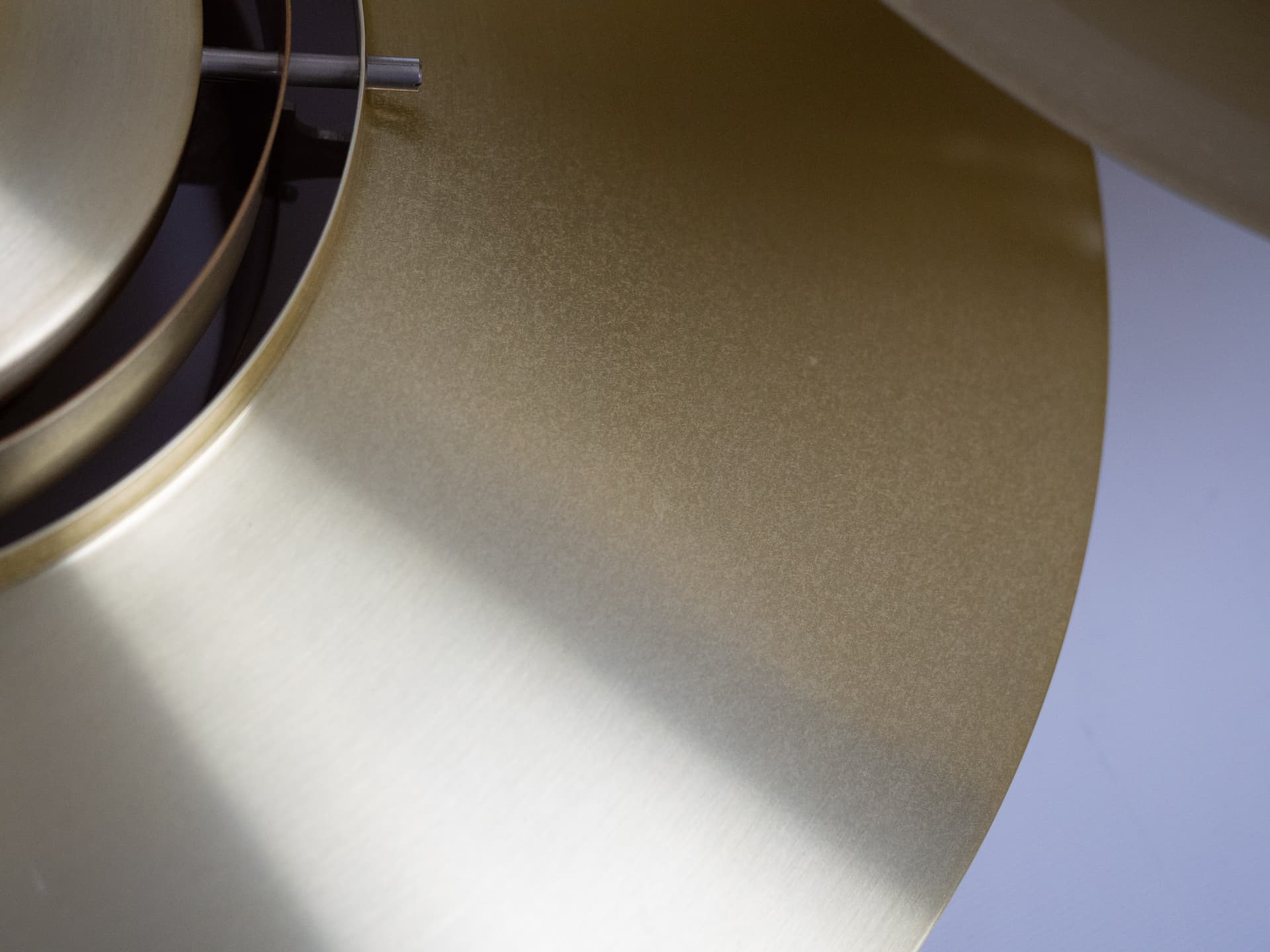 Para lamp wiszących P376, mosiądz złoty, proj. P. Fabricius, J. Kastholm, Nordisk Solar, Dania, lata 60. - 228050