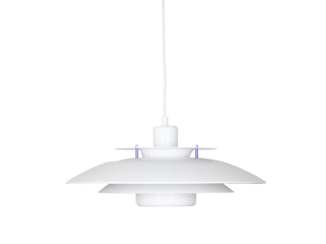 Para lamp wiszących P376, biały, aluminium, proj. J. Kastholm, P. Fabricius, Nordisk Solar, Dania, lata 80. - WYMIARY