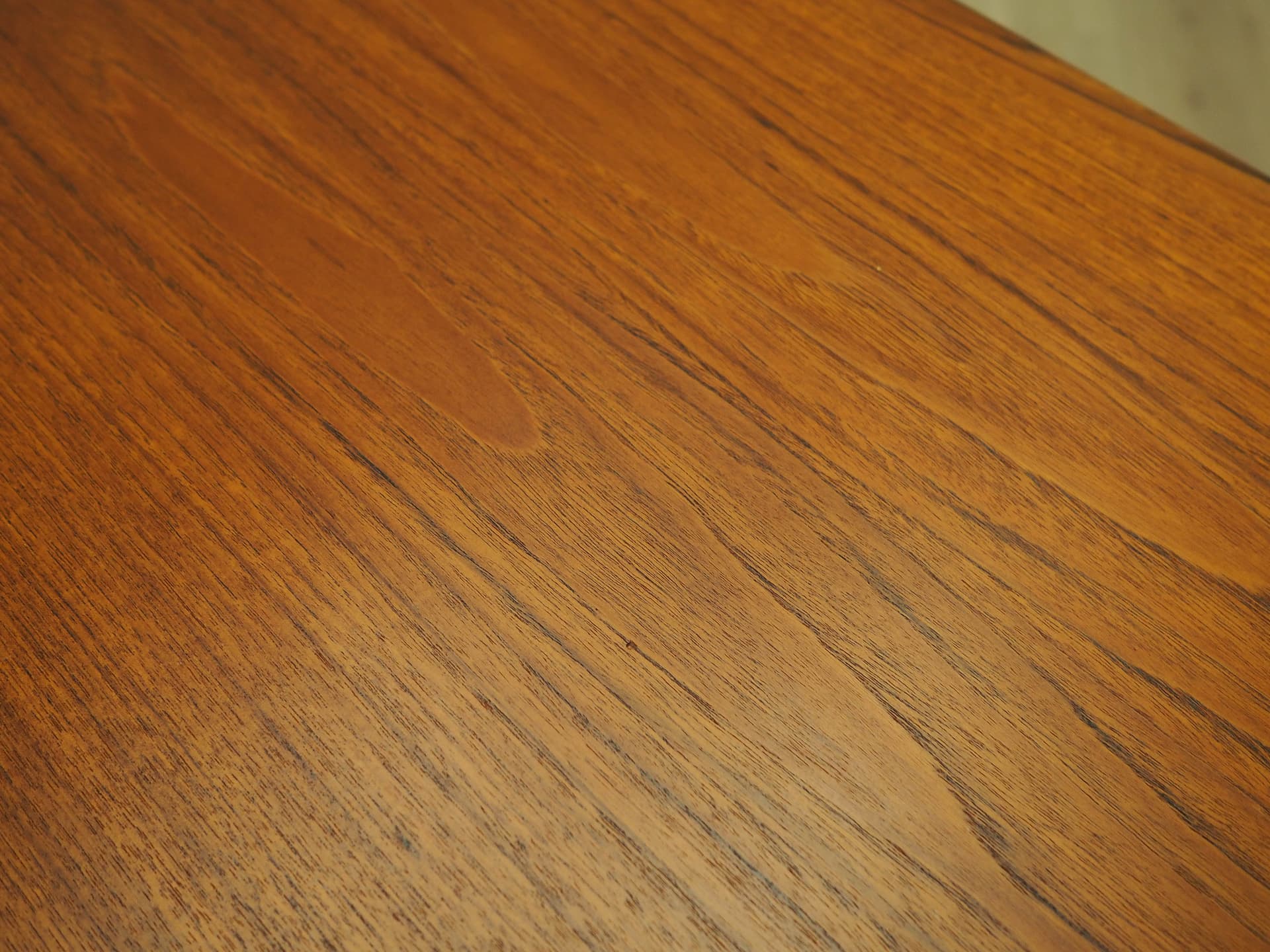 Stół jadalniany, teak brązowy, Dania, lata 70. - 228176