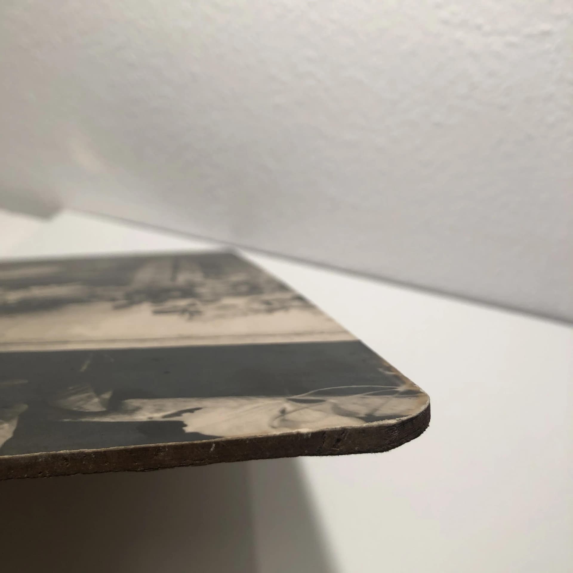 Reklama ścienna Leonar Photo Papiere, szary, drewno, Niemcy, lata 60. - 16706