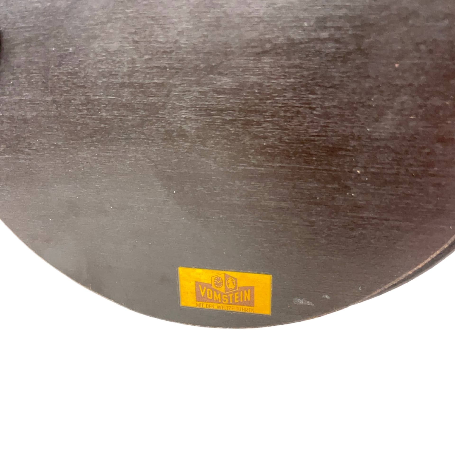 Zegar kominkowy Zentra, czarny, drewno lakierowane, metal, Niemcy, lata 60. - 228433