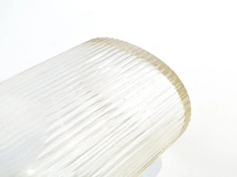 Perfume bottle, Art Nouveau, transparent crystal glass, silver, France, early 20th c. - 16756