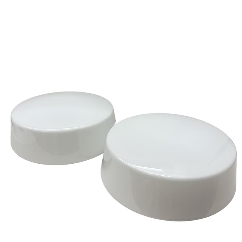 Para kinkietów Bauhaus, biały, szkło, Niemcy, lata 70.