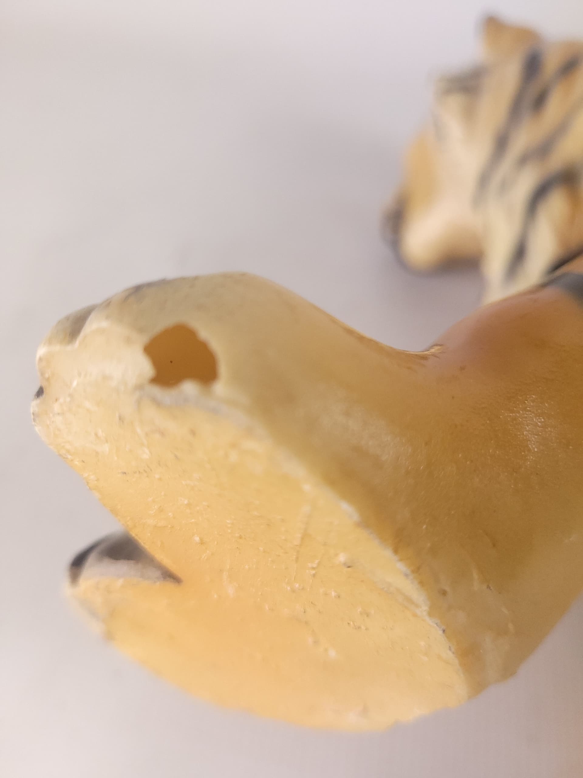 Figurka Tygrys, pomarańczowy, ceramika, lata 70. - 228637