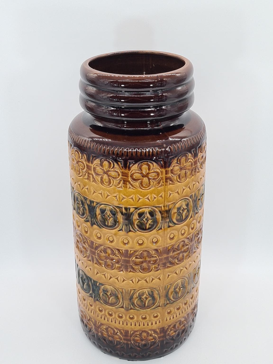 Vase 289-47, multicolor ceramic, Scheurich Keramik, Germany, 1970s. - 228765