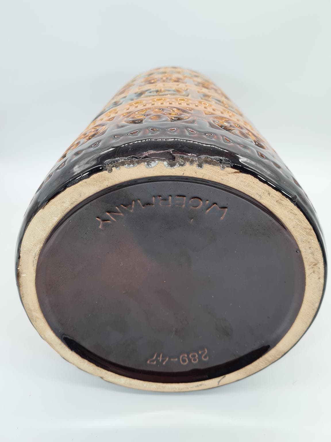 Vase 289-47, multicolor ceramic, Scheurich Keramik, Germany, 1970s. - 228763