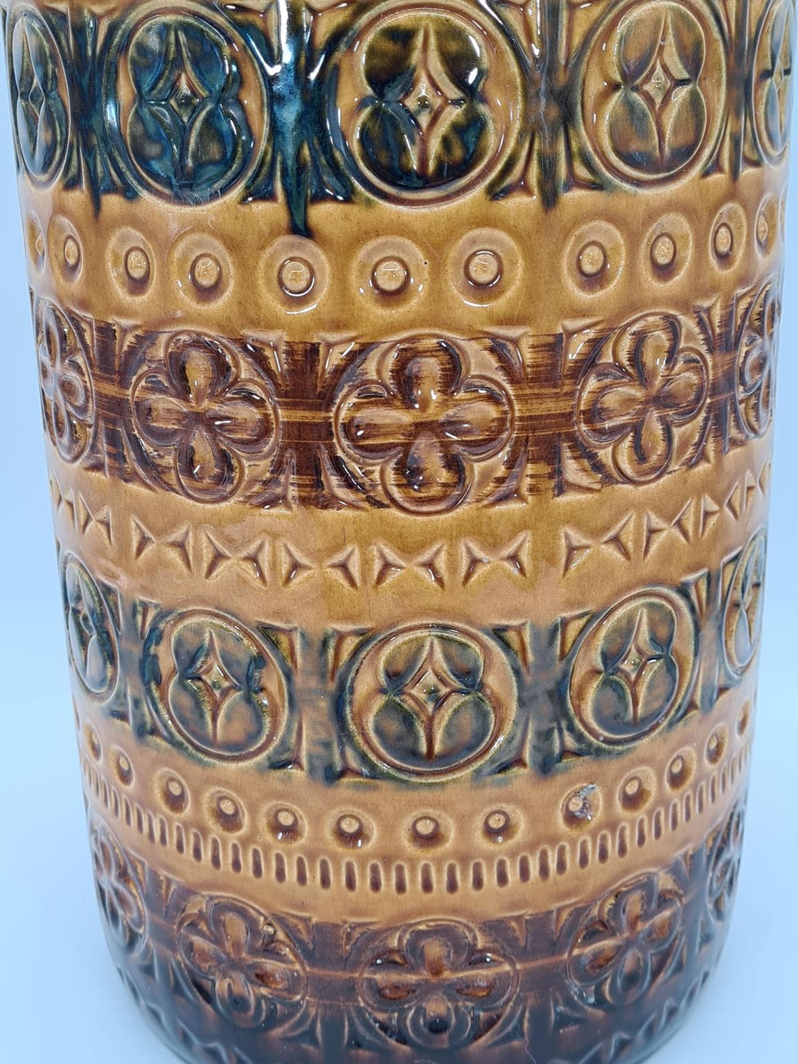 Vase 289-47, multicolor ceramic, Scheurich Keramik, Germany, 1970s. - 228769