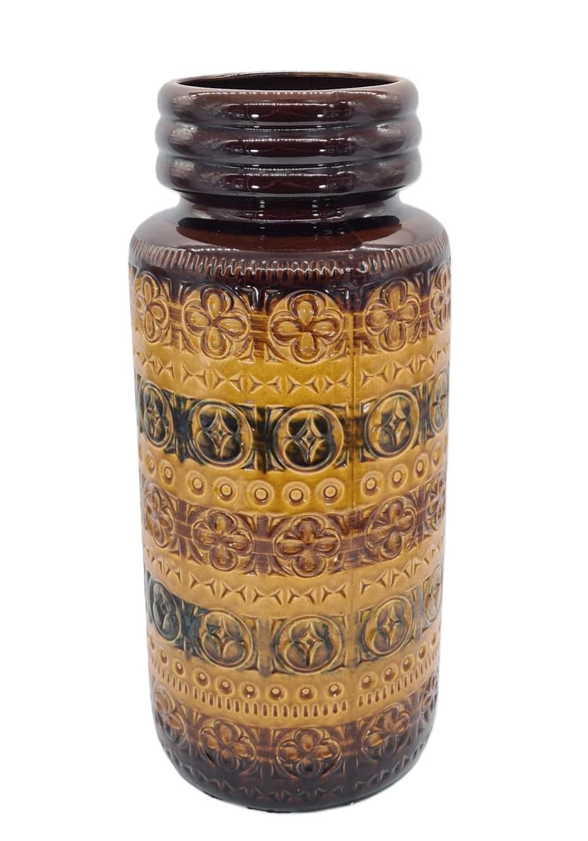 Wazon 289-47, multikolor, ceramika, Scheurich Keramik, Niemcy, lata 70.