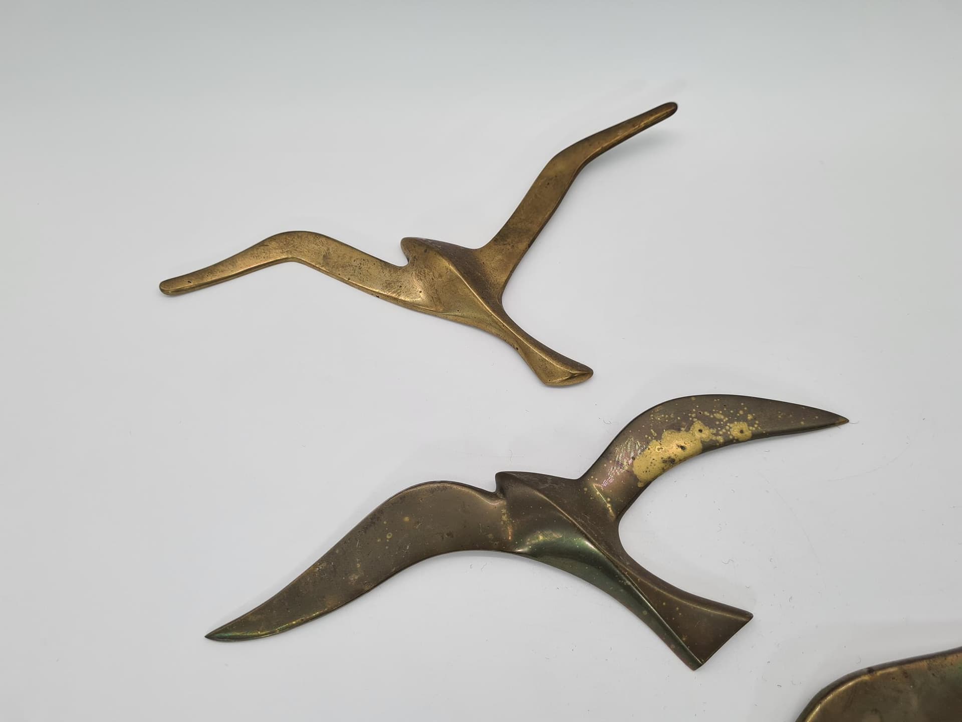 Set of Five Wall Decorations, gold brass, Norway, 1970s - 228793