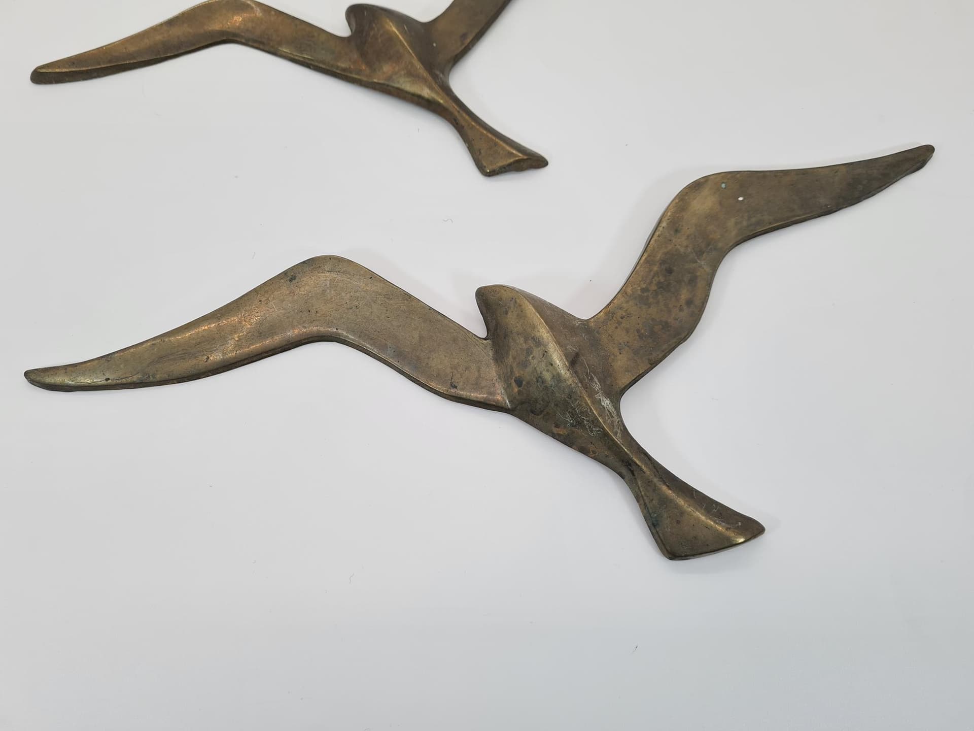 Set of Five Wall Decorations, gold brass, Norway, 1970s - 228791