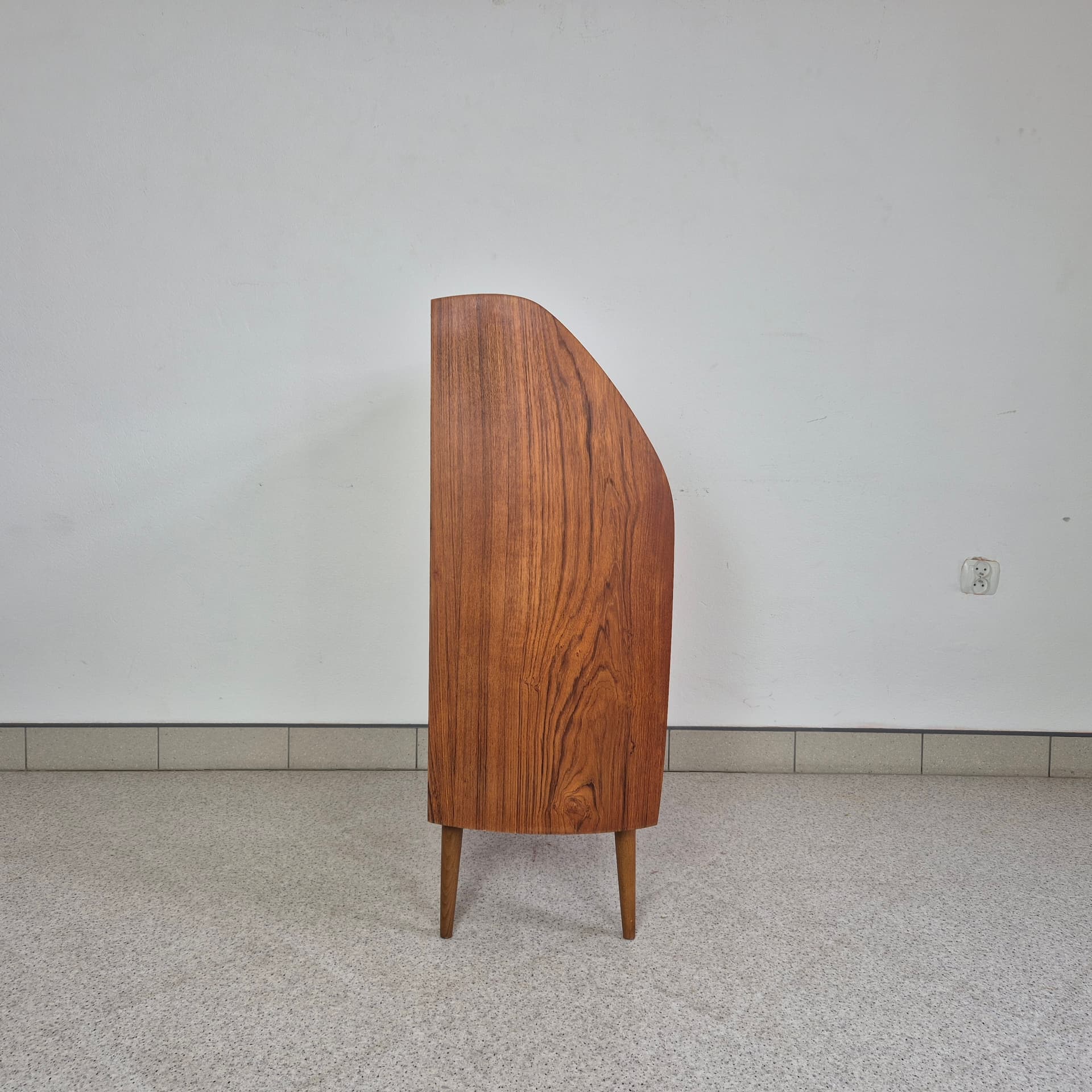 Sekretarzyk, teak brązowy, Norwegia, lata 60. - 228922