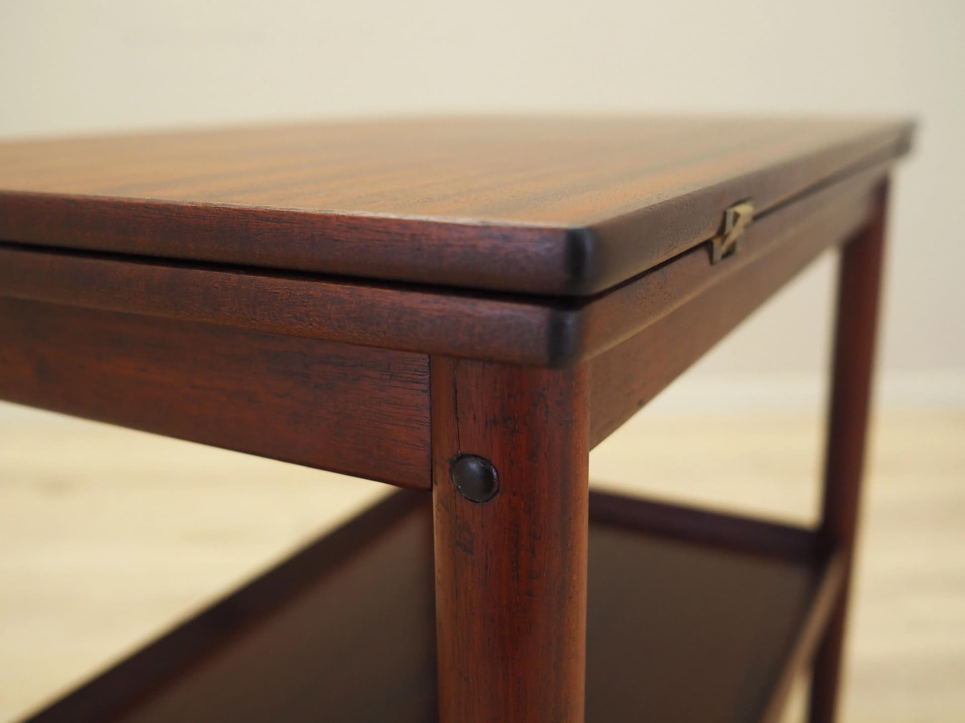 Extendable Coffee Table, brown mahogany, by O. Wanscher, Denmark, 1960s - 16808