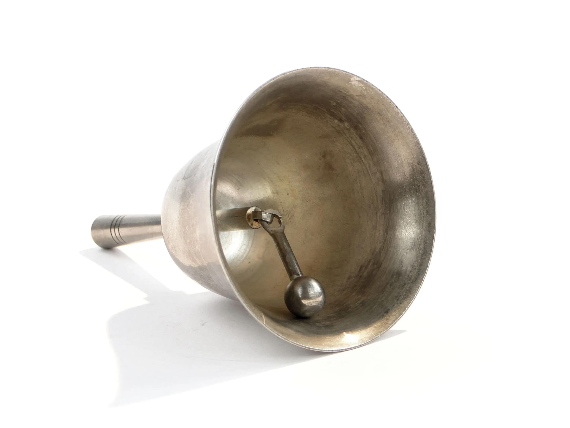 Dzwonek stołowy Art Deco, metal srebrny, Polska, lata 20. - 16741