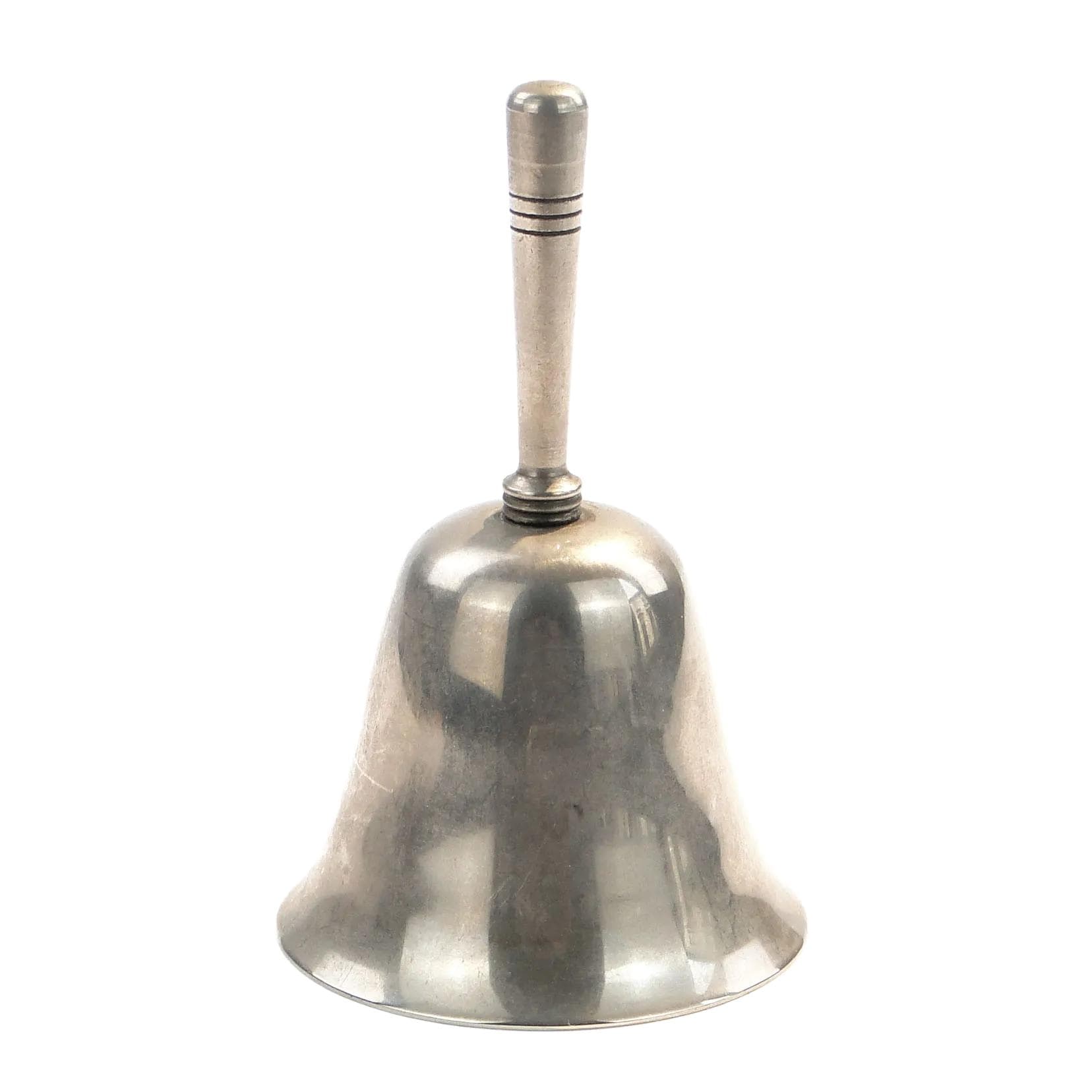 Dzwonek stołowy Art Deco, metal srebrny, Polska, lata 20.