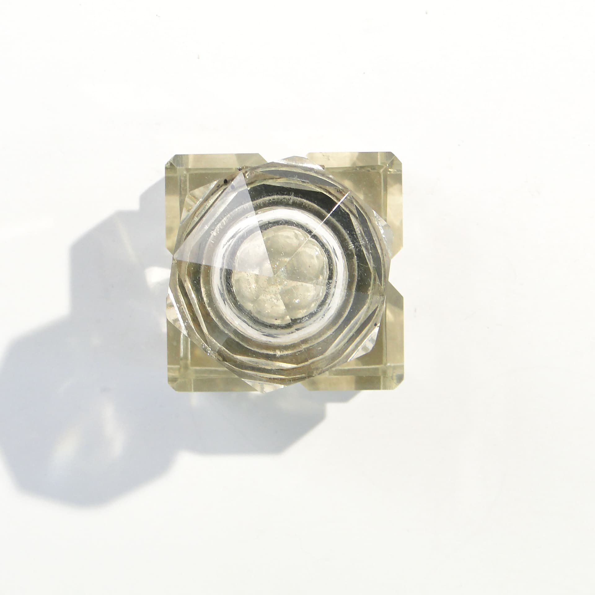 Inkwell Biedermeier, transparent crystal, Austria, 19th century - 229096