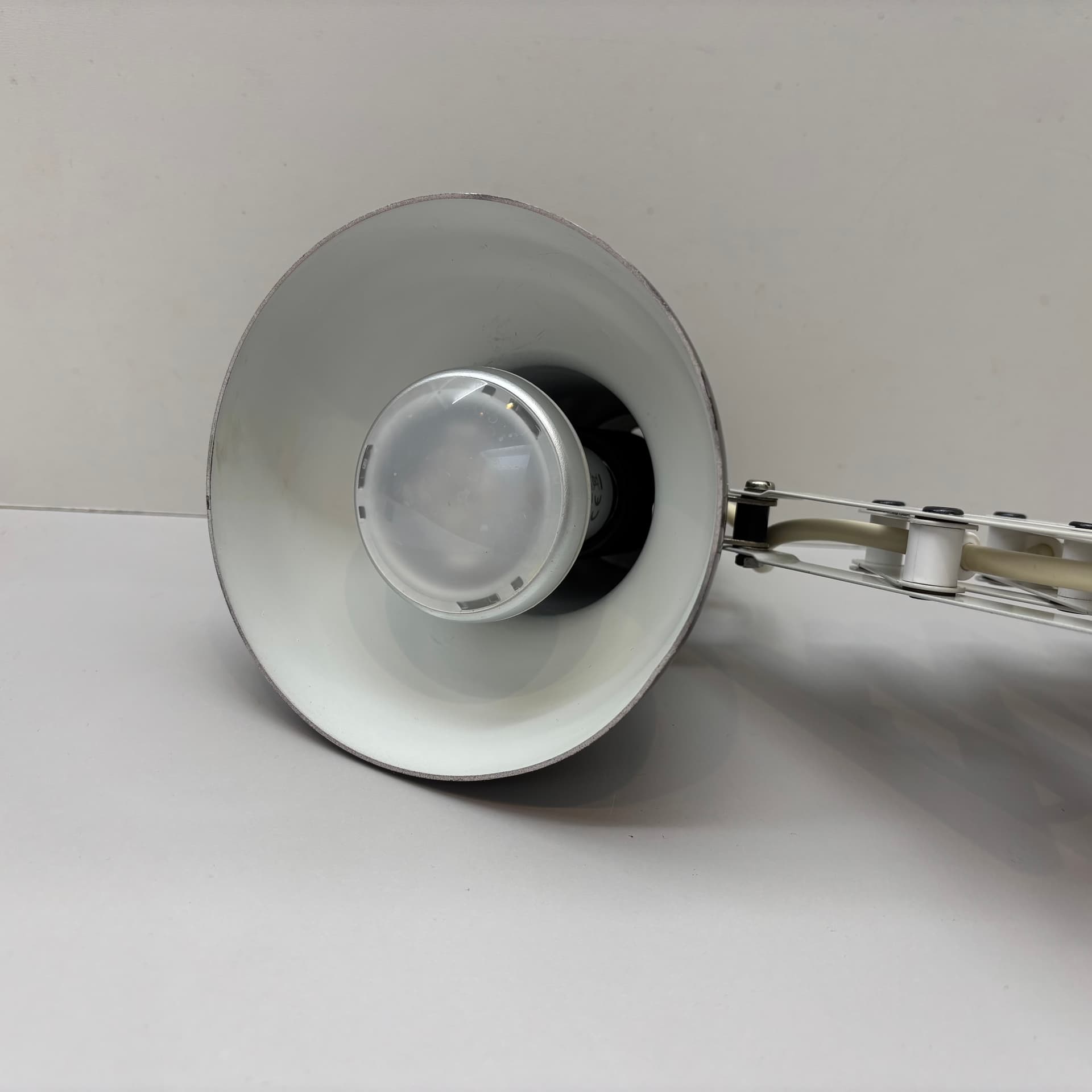 Kinkiet nożycowy, brązowy, aluminium, stal, Niemcy, lata 80. - 229221