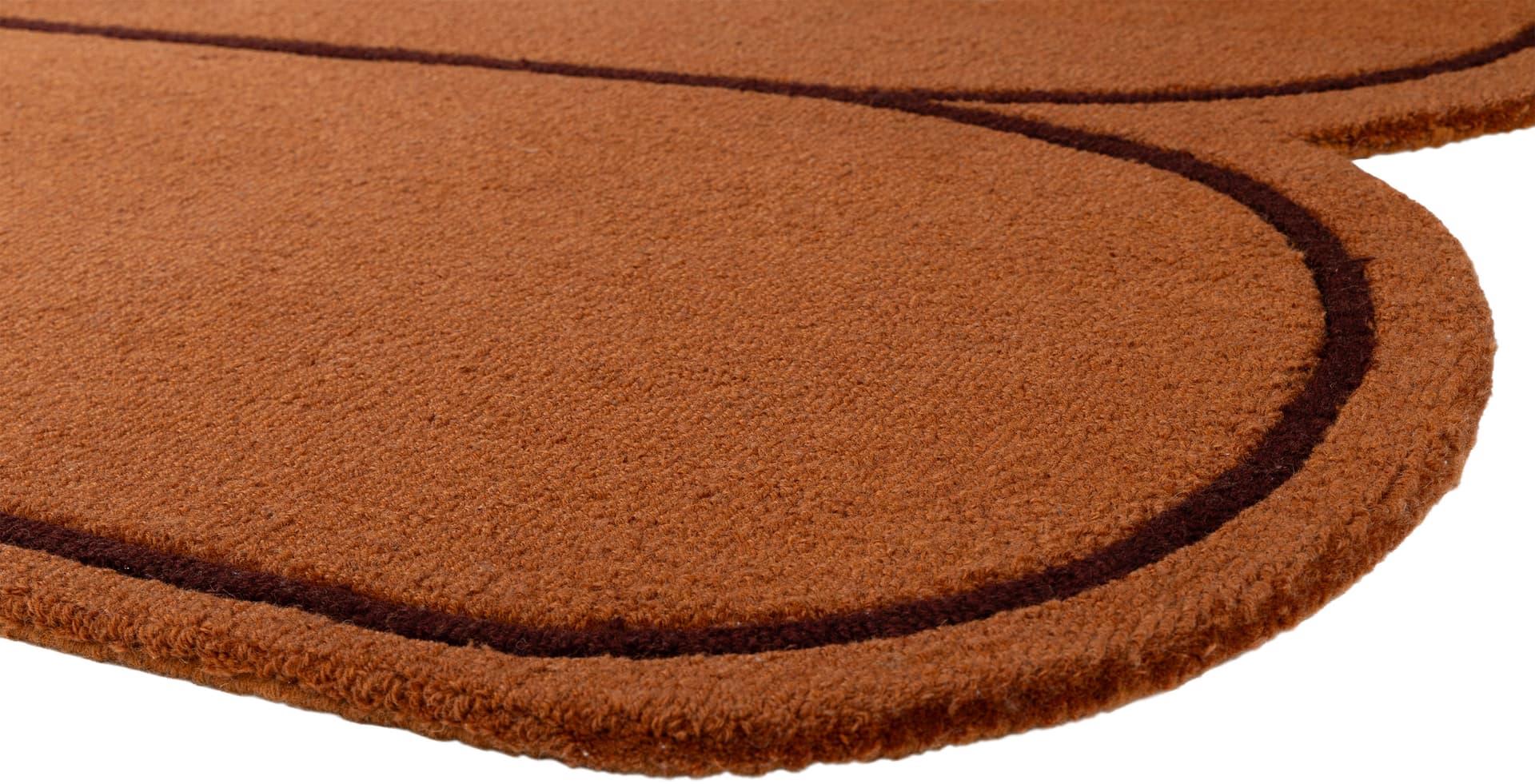 Dywan Paris Terracotta 240x340 cm, proj. M. Konopacka, wełna, Carpets & More - 229357
