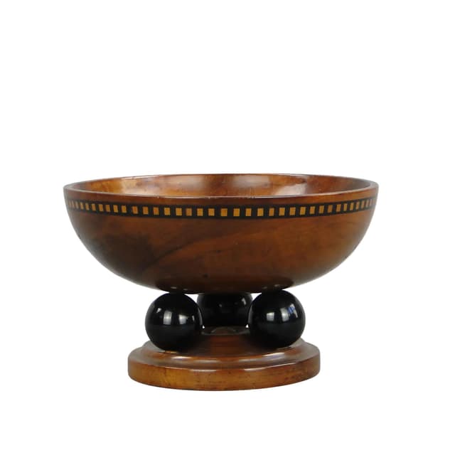 Biedermeier tazza, walnut brown, Austria, 19th c. - DIMENSION