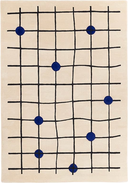 Dywan London Cobalt 240x340 cm, proj. M. Konopacka, wełna, Carpets & More