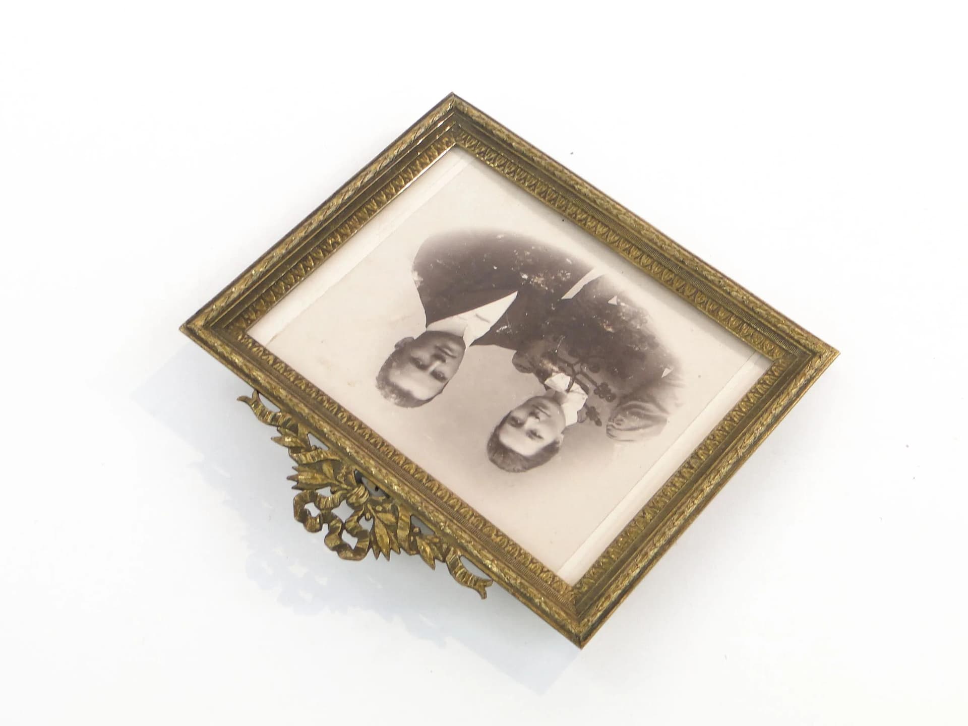 Photo Frame, Napoleon III, golden, bronze, France, 19th c. - 16881
