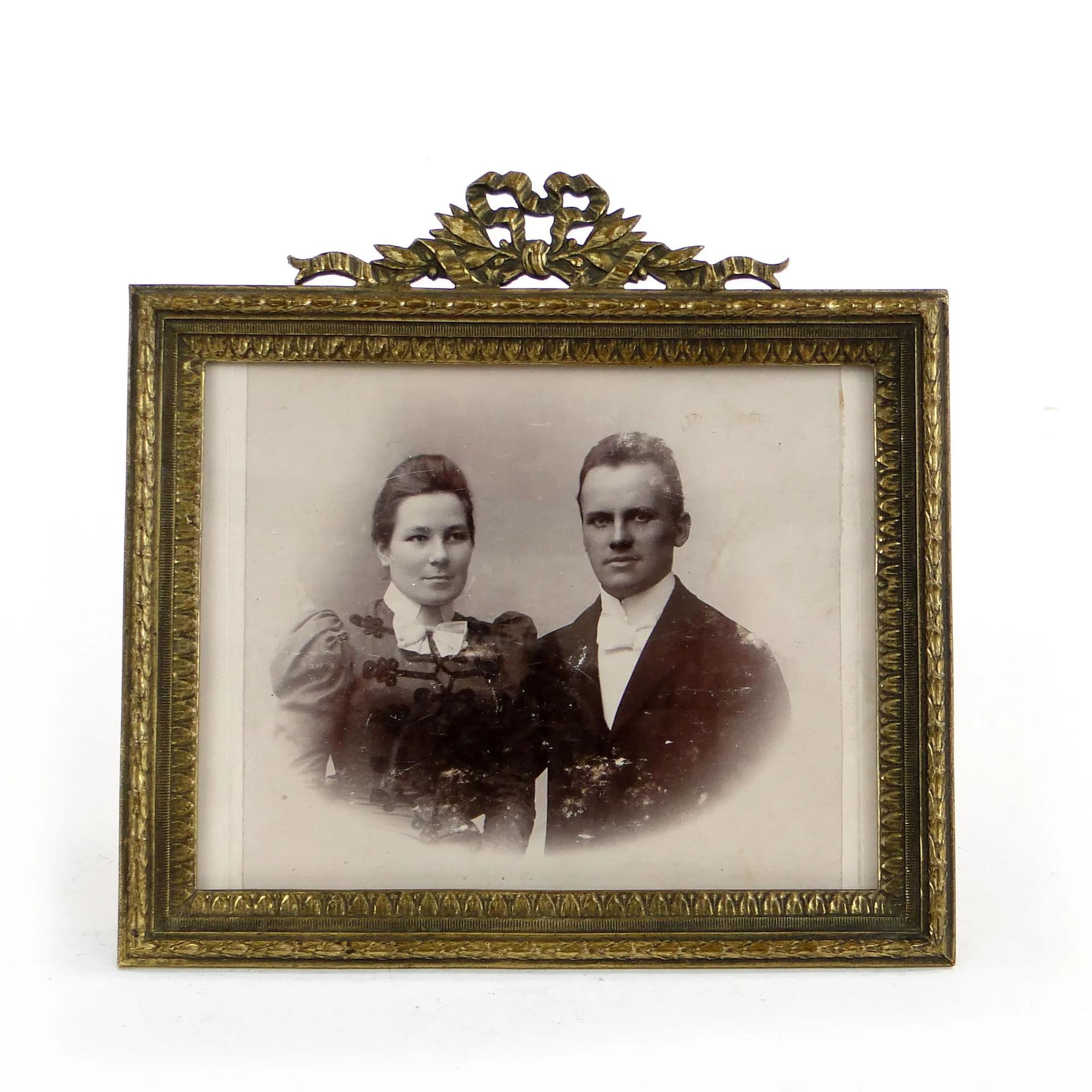 Photo Frame, Napoleon III, golden, bronze, France, 19th c. - 16873