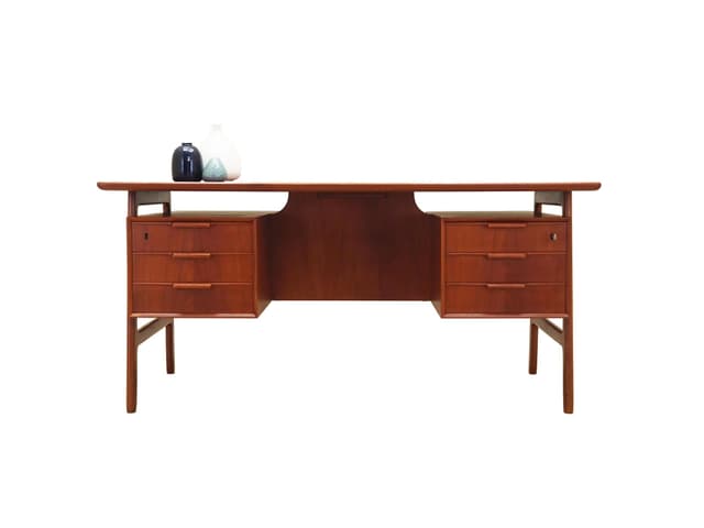 Desk model 75, teak, Omann Jun, Denmark, 1970s - DIMENSION