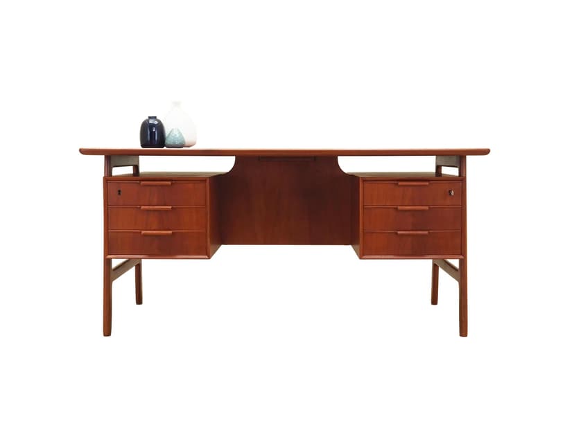 Biurko model 75, tek, Omann Jun, Dania, lata 70.